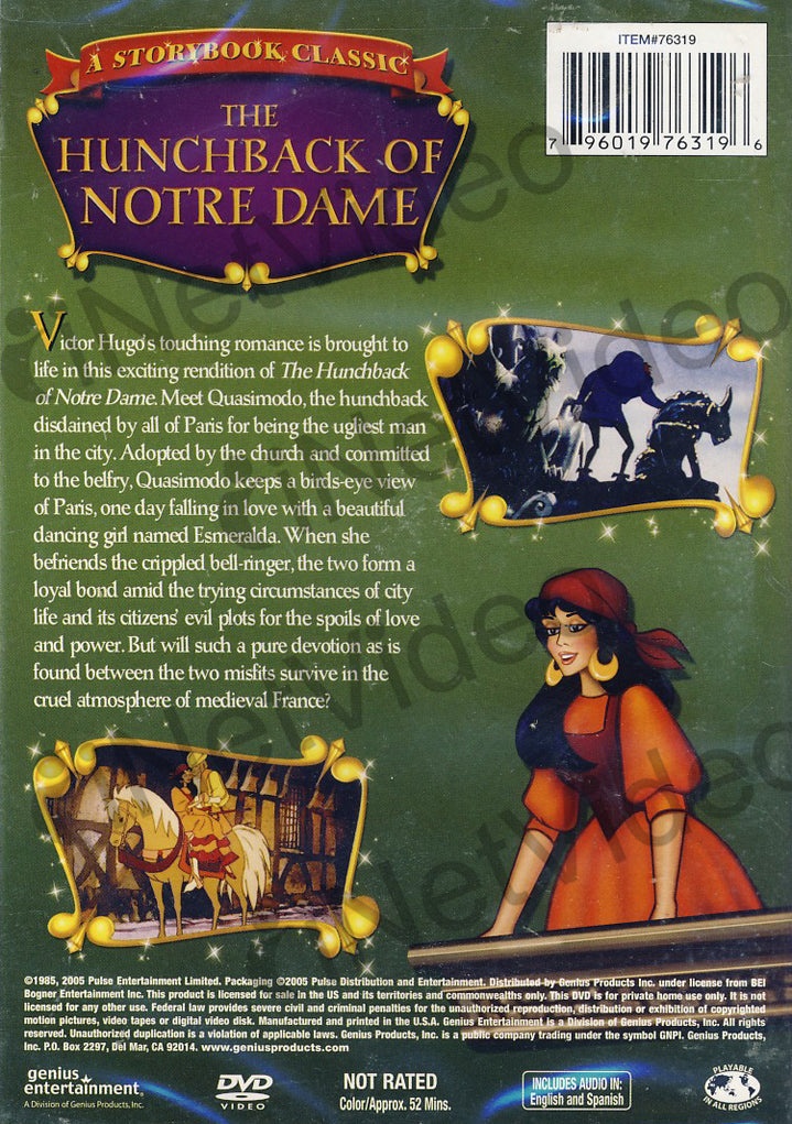 The Hunchback Of Notre Dame (A Storybook Classic)