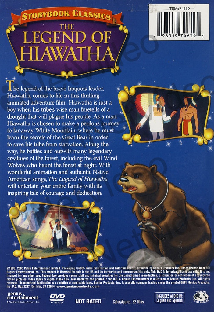 The Legend Of Hiawatha - A Storybook Classic