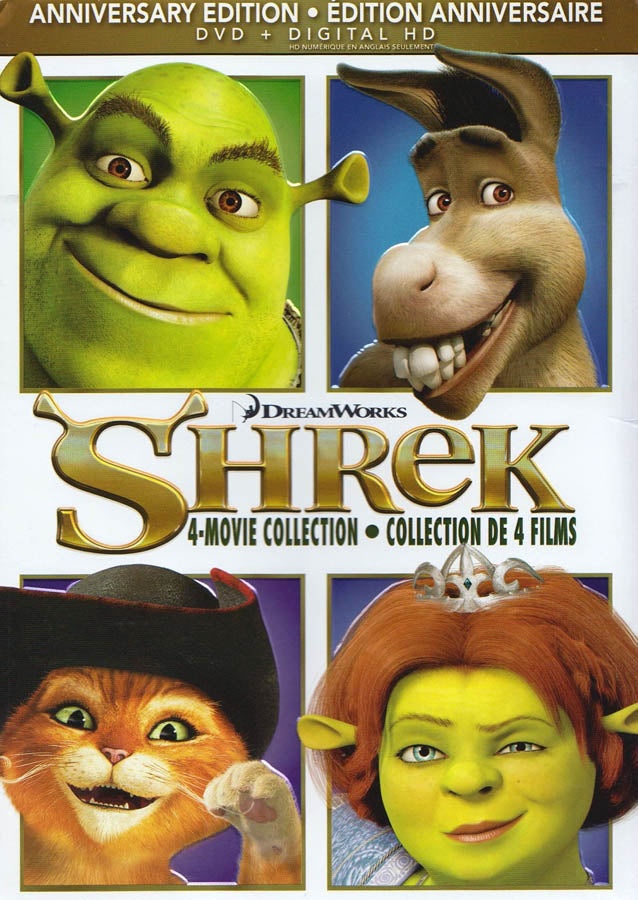 Shrek 4-Movie Collection (Anniversary Edition) (Dvd / Digital Hd) (Bilingual) (Boxset)