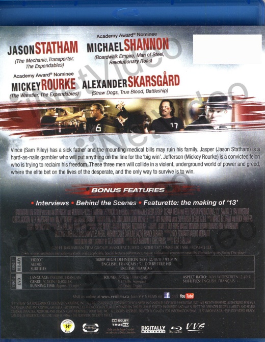13 (Thirteen) (Bilingual) (DVD+Blu-ray Combo) (Blu-ray)