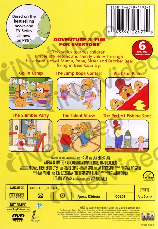The Berenstain Bears - Adventure & Fun For Everyone DVD