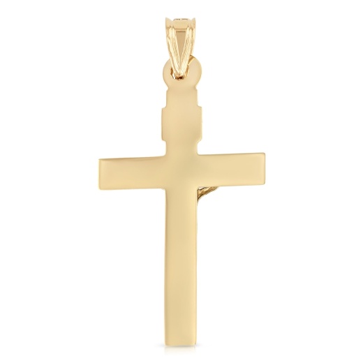 14K Gold Religious Crucifix Charm Pendant