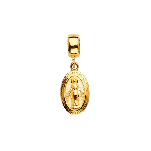 14K Gold Virgin Mary Religious Mix & Match Charm Pendant