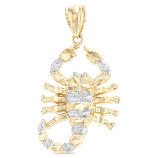 14K Gold Scorpion Charm Pendant from Ioka Jewelry