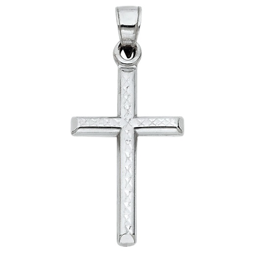 14K Gold Religious Cross Charm Pendant by Ioka