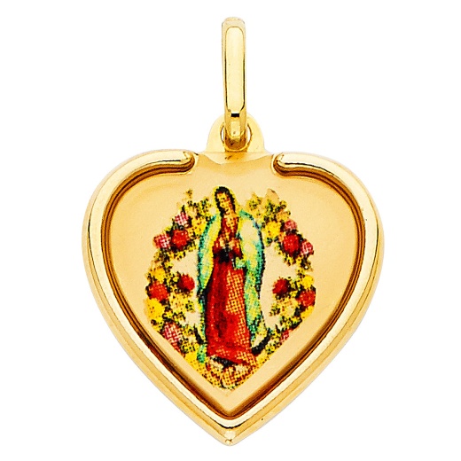 14K Gold Religious Devine Infant Jesus Charm Pendant by Ioka