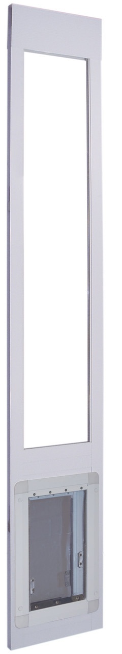 Clearance! 900 Series 80" Standard Double Flap Dual Pane Glass Pet Patio Door-Mill