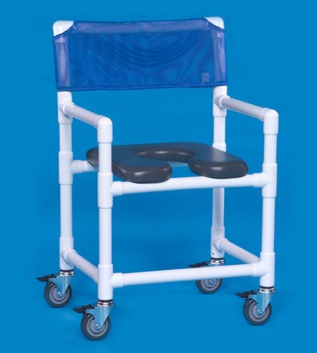 Midsize Open Front Soft Seat Shower Chair