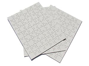 Inovart Puzzle-It Blank Puzzles 28 Piece 5-1/2 x 8 - 12 puzzles Per  Package