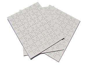 Inovart Puzzle-It Blank Puzzles 63 Piece 8-1/2" x 11" 24 Per Package