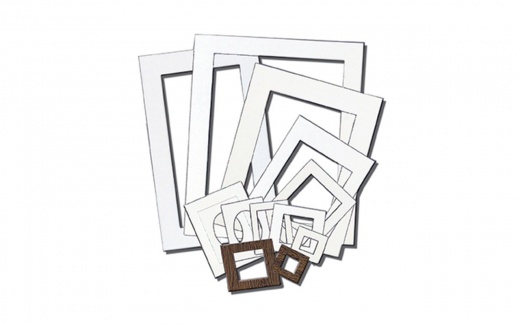 Inovart Picture-It White Pre-Cut Art/Presentation 9" X 12" Mat Frames - 12 per pack