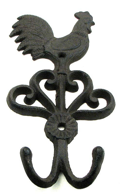 Cast Iron Rooster Hook