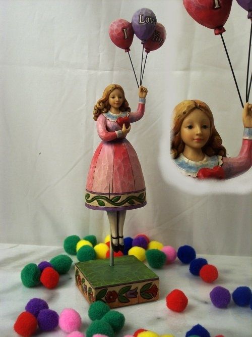 Jim Shore Girl W Balloons