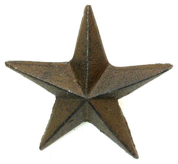 Cast Iron Nail Star - Large Set Of 12