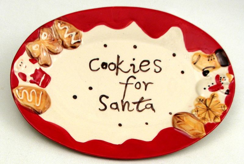 "Cookie For Santa" Plate