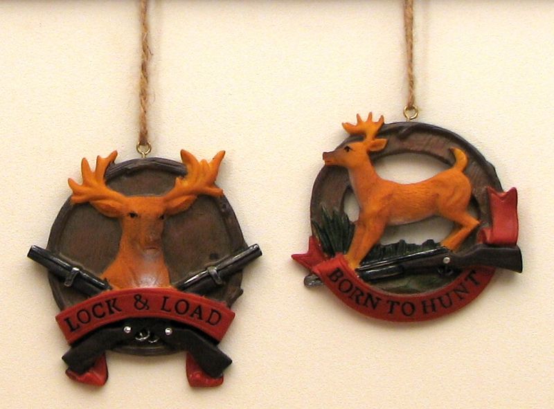 Deer Ornaments Set Of 2