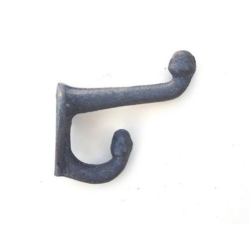 Small Cast Iron Double Acorn Hook Rust