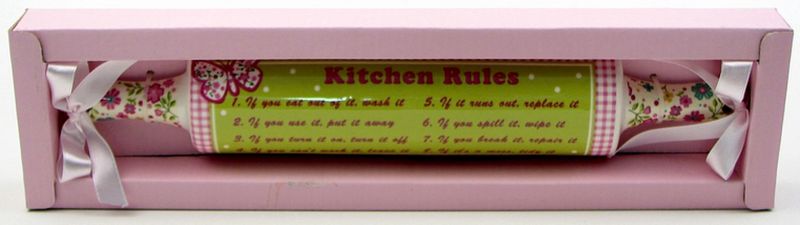 Kitchen Rules Rolling Pin Plaque