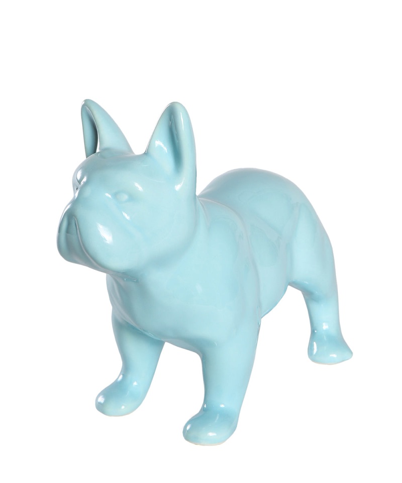 Standing French Bulldog Ceramic Statue