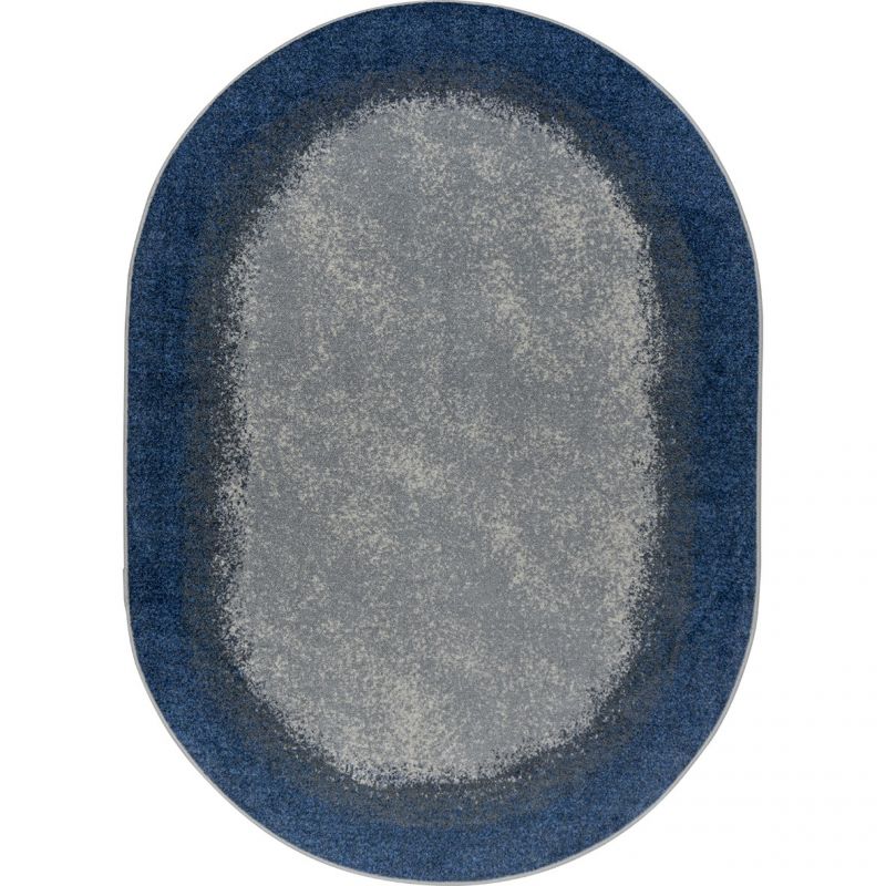 Urban Edges 5'4" X 7'8" Oval Area Rug In Color Marine