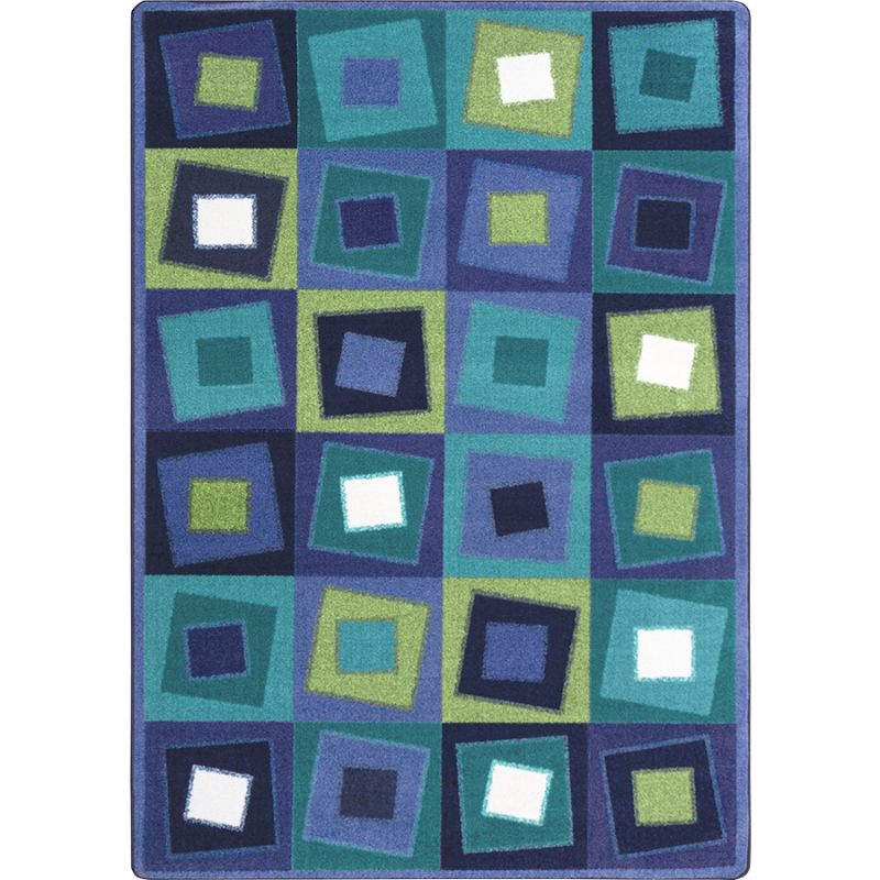 Off Balance 5'4" X 7'8" Area Rug In Color Violet
