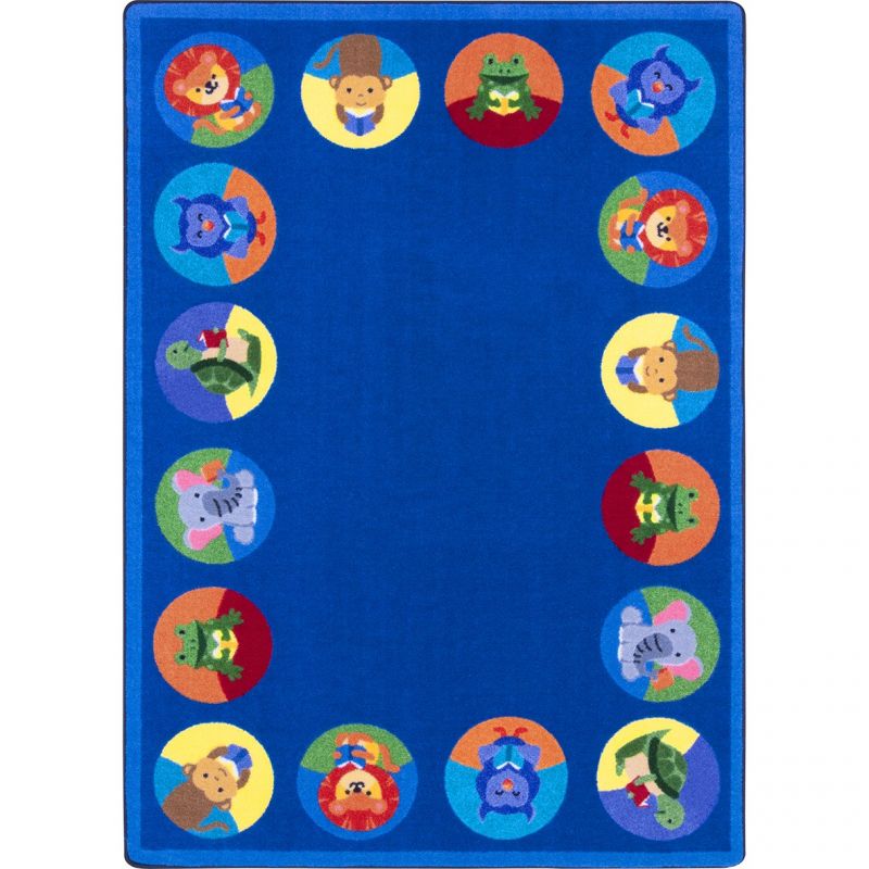 Animal Readers 5'4" x 7'8" Area Rug in Multi