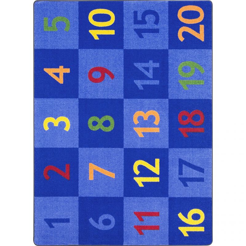 Time To Count 5'4" X 7'8" Area Rug In Color Multi