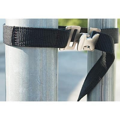 Black Poly Gate Strap, 4' l - Secure Your Gates with Ease