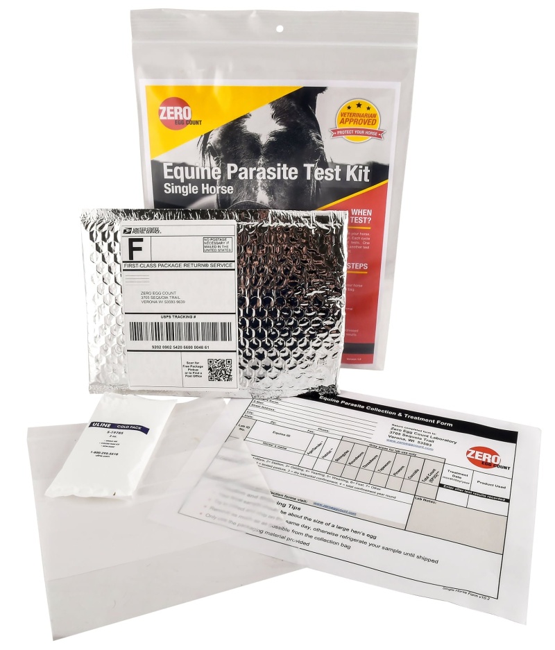 Zero Egg Horse Fecal Egg Count Test Kit - 1 Test Kit