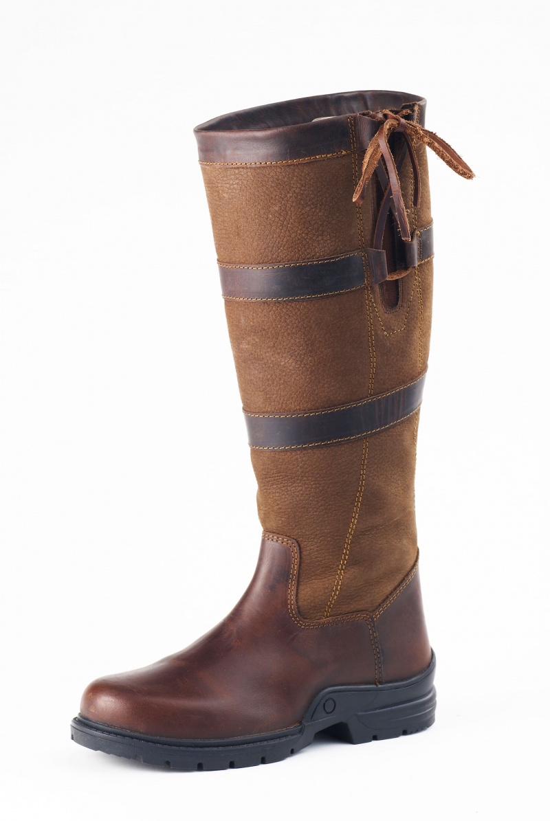 rhona platform boots in tan