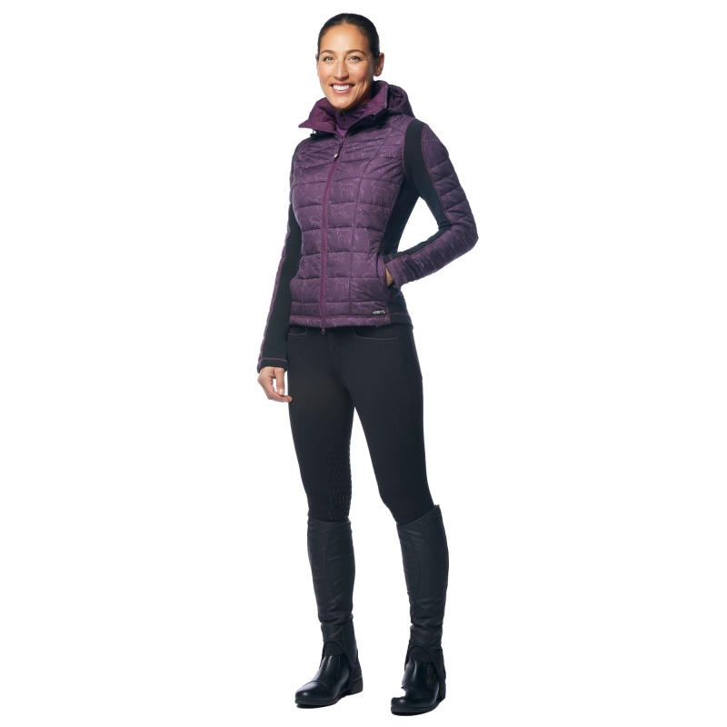 Débardeur Technique Kerrits Femme – 1/2 Zip – Poche Latérale – M Berry – Équitation