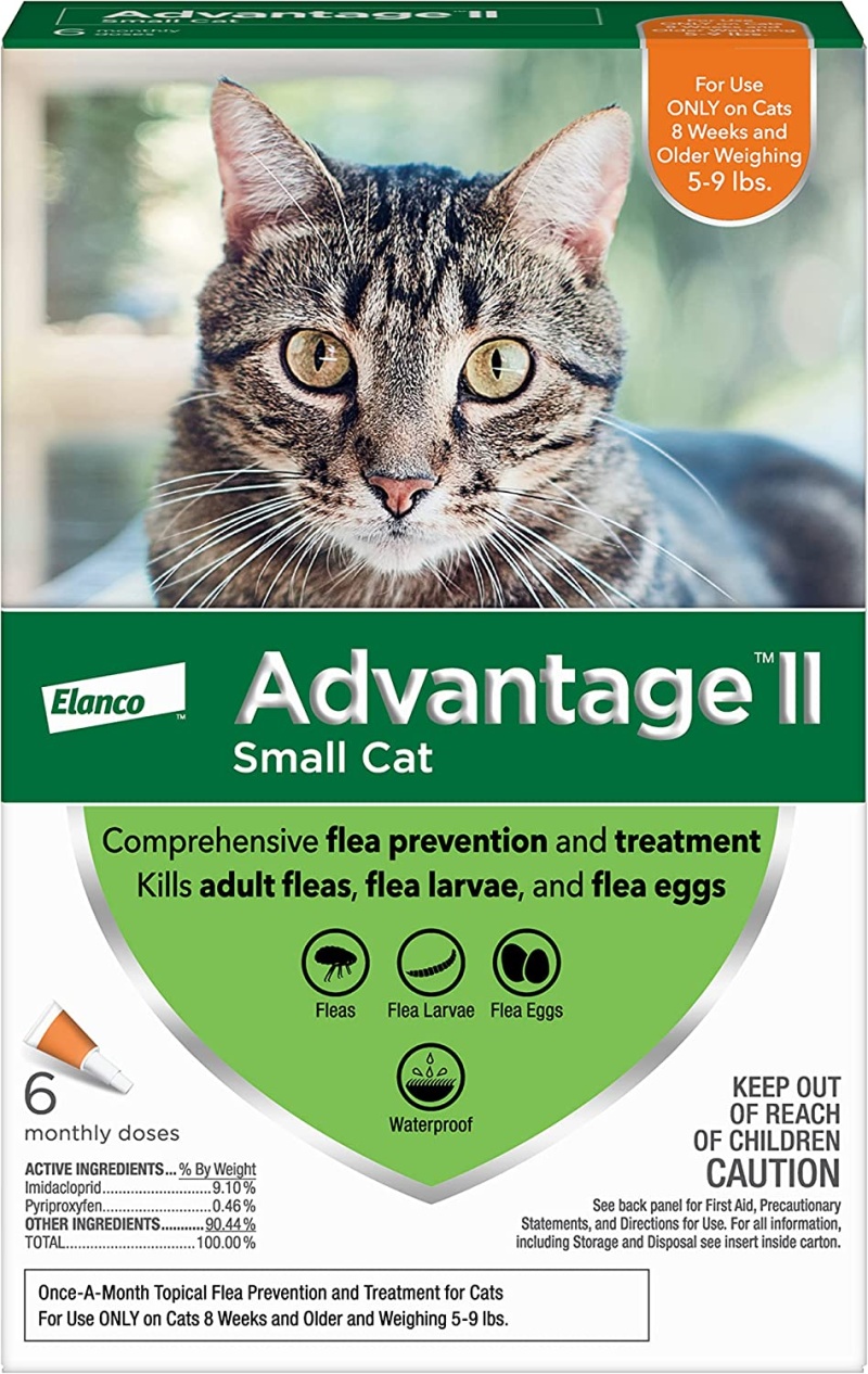 Advantage Ii Topical Flea Control For Cats & Kittens Small Cats (5-9 ...