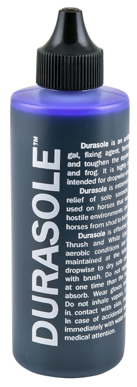 Durasole Sole Hardener - 4 Oz Bottle for Healthy Horse Hooves
