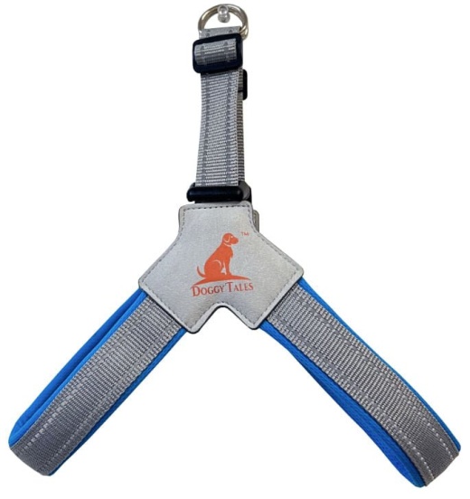 Doggy Tales Step In V Harness Blue