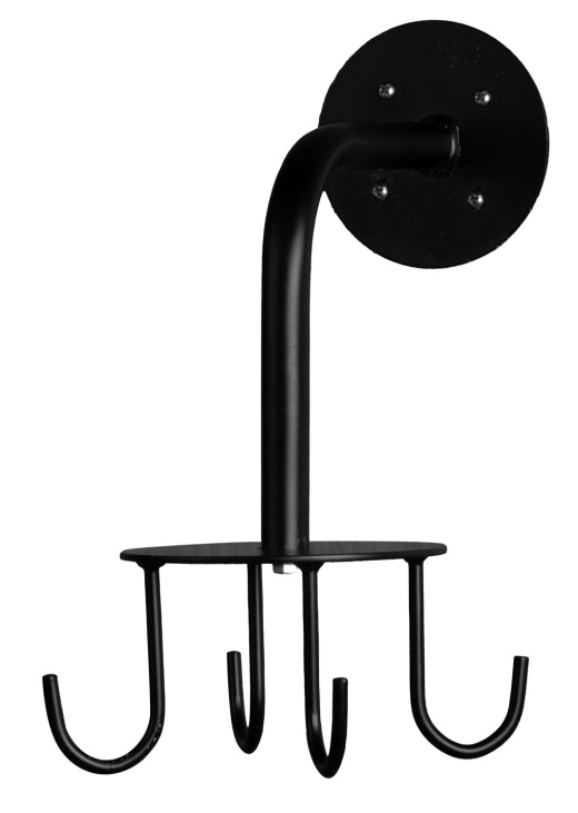 Jeffers Carousel Horse Bridle Rack in Black