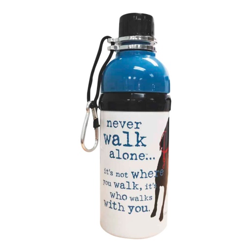 Dog Is Good Dog Water Bottle, Never Walk Alone