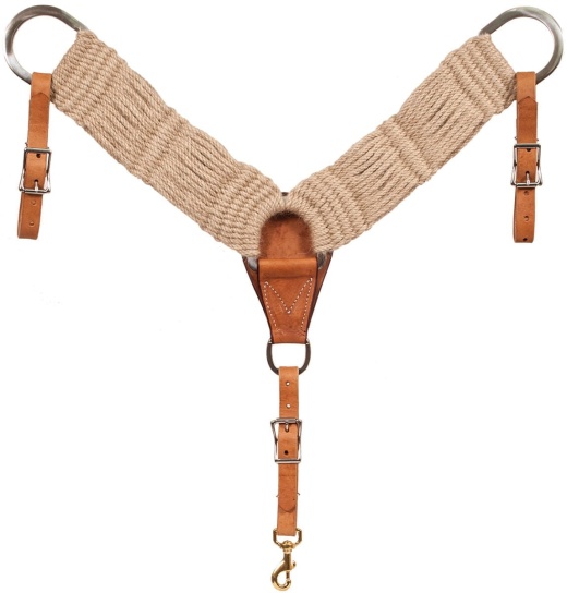 100% Mohair Breast Collar - Natural