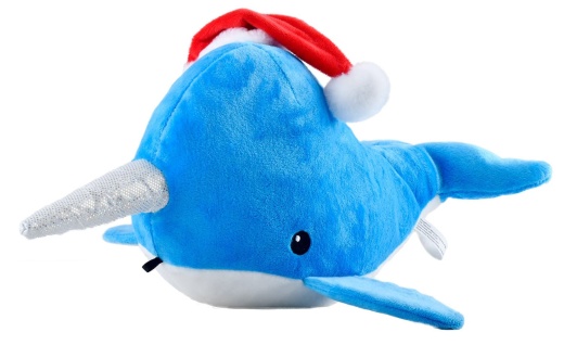 14" Snugarooz St. Nikki The Narwhal Plush Toy