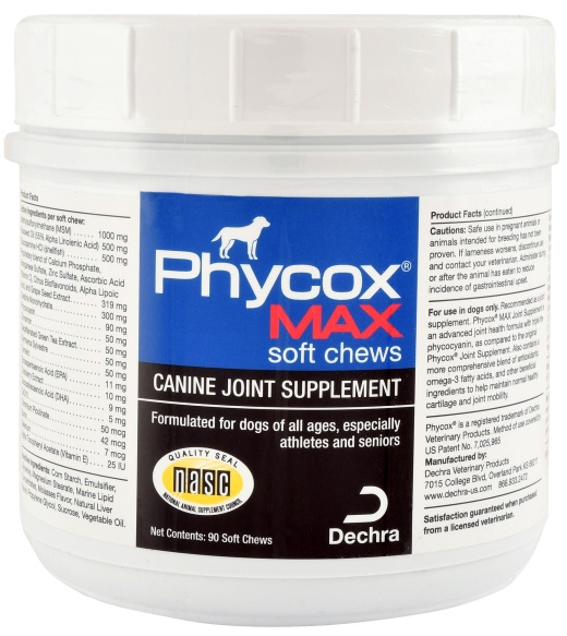 Phycox Max Soft Chews for Dogs, 90 Count - Advanced Joint Support Formula