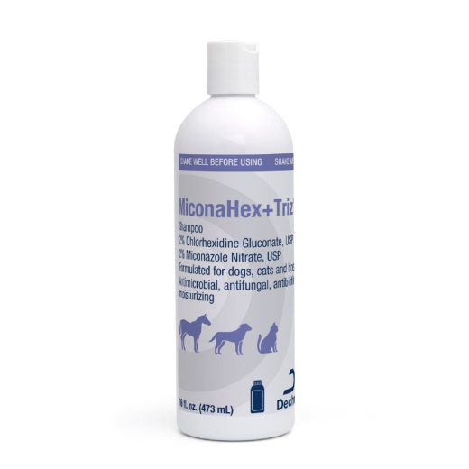 Miconahex+Triz Shampoo, 16 Oz for Dogs, Cats, and Horses