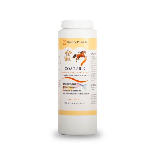 Healthy Paw Life's COAT SILK - Canine And Equine Dry Powder, 6 Oz