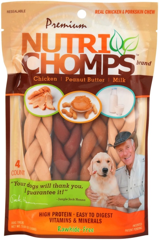 Nutri Chomps Premium Braids 4 Count Variety Pack