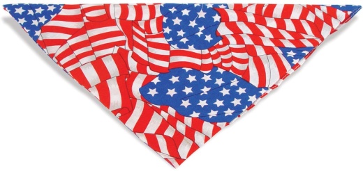 Patriotic Dog Bandanas - Large Flags