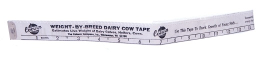 Dairy Cow Weigh Tape by Coburn
