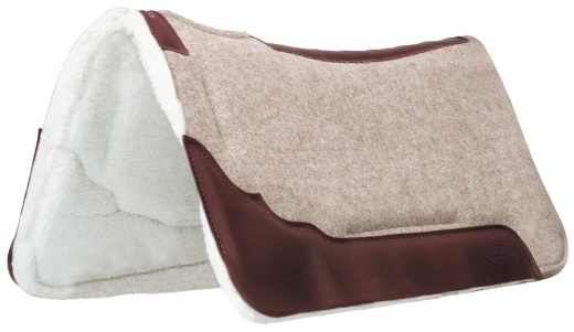 Synergy Contoured Eva Sport Foam Wool Saddle Pad, Merino Wool