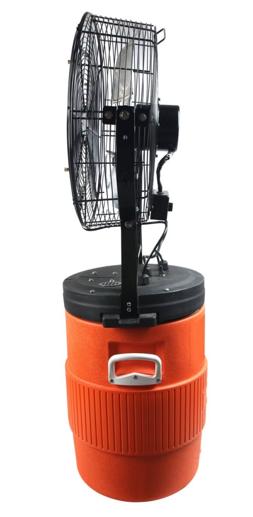 18" Mid-Pressure Misting Fan With 10 Gallon Cooler