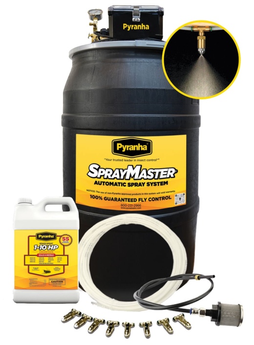 Pyranha Spraymaster System Kit - Effective Barn Fly Control Solution