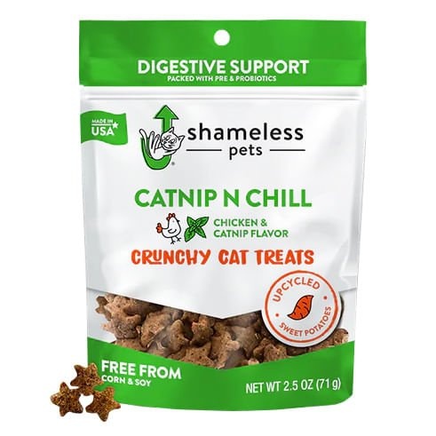 Shameless Pets Cat Treats, 2.5 Oz - Healthy Crunchy Options for Cats