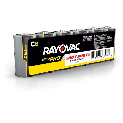 Hot-Shot C Batteries, Pkg of 6 - Reliable Power for Litter Box Accessories