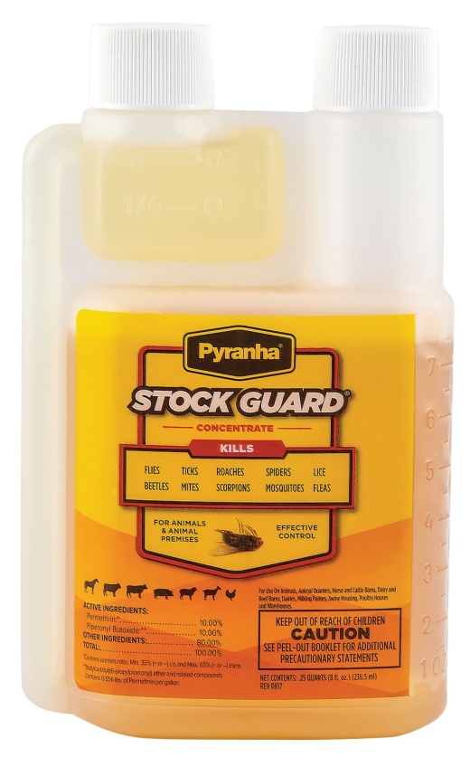 Pyranha Stock Guard Concentrate, 8 Oz - Premier Insect Control for Livestock Health